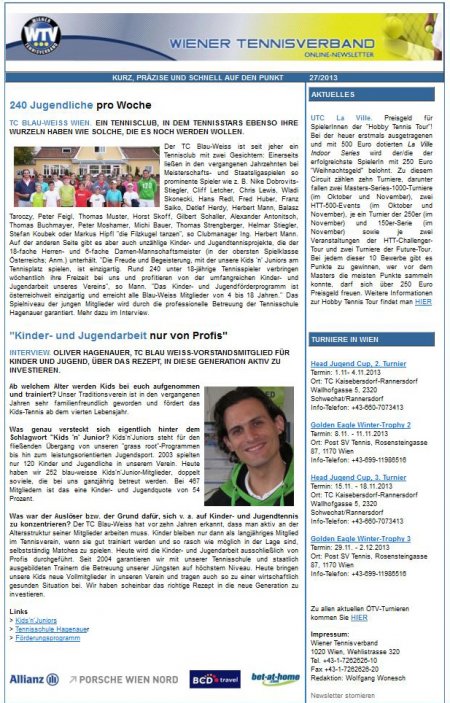 WTV-Newsletter 27/2013