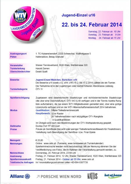 WTV-LM Juniors U16 Indoor 14